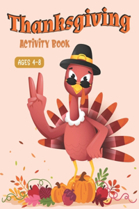 Thanksgiving Activity Book Ages 4-8