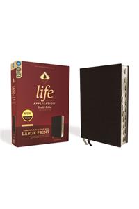 Niv, Life Application Study Bible, Third Edition, Large Print, Bonded Leather, Black, Indexed, Red Letter Edition