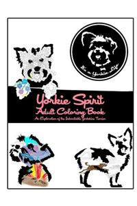 Yorkie Spirit Adult Coloring Book