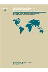 Occasional Paper No. 53; Floating Exchange Rates in Developing Countries