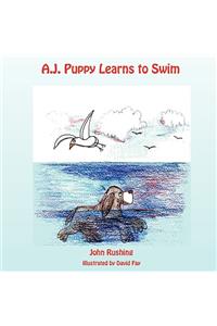 A.J. Puppy Learns to Swim