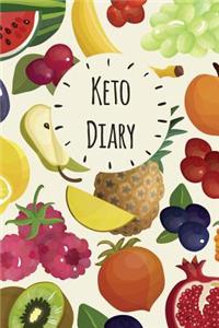 Keto Diary: Daily Health Tracker, Record Meals For The Day, Thoughts, And Water Intake