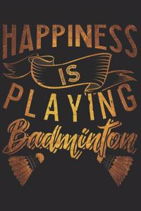 Badminton Notizbuch