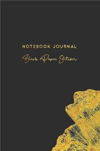Notebook Journal Black Paper Edition