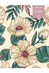 College Ruled Notes 110 Pages