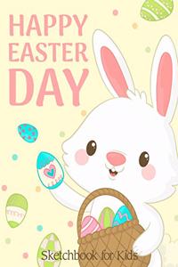 Happy Easter Day Sketchbook for Kids