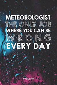 Meteorologist. The Only Job Where You Can Be Wrong Every Day