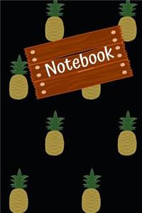 Notebook: Funny Pineapple Design Summer Feeling, 110 lined pages, 6x9