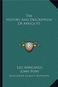 The History And Description Of Africa V1