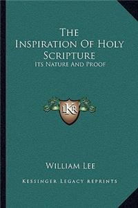 Inspiration of Holy Scripture