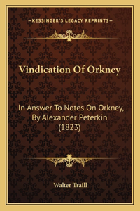 Vindication Of Orkney