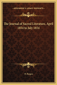 The Journal of Sacred Literature, April 1854 to July 1854