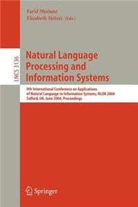 Natural Language and Processing Systems: 9th International Conference on Applications of Natural Language to Information Systems
