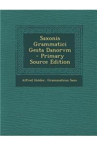 Saxonis Grammatici Gesta Danorvm - Primary Source Edition