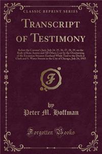 Transcript of Testimony