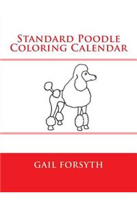 Standard Poodle Coloring Calendar