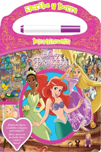 Write and Erase Look and Find Spanish Disney Princess Refresh 2023