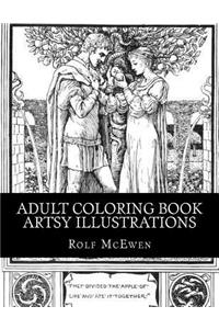 Adult Coloring Book - Artsy Illustrations