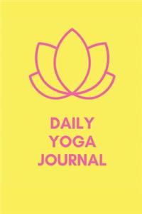 Daily Yoga Journal - Yellow Purple Lotus