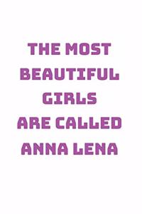 Anna Lena Girl Woman Notebook