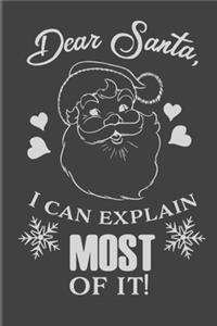 Dear Santa, I Can Explain Most Of It!