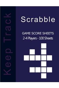 Scrabble Game Score sheets