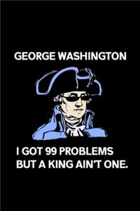 George Washington History Meme: Blank Lined Notebook Journal for Work, School, Office 6x9 110 page