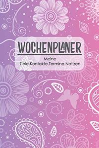 Wochenplaner meine Ziele.Kontakte.Termine.Notizen