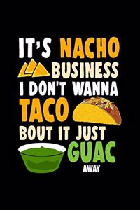 its Nacho Business I dont wanna Taco bout it just Guac away