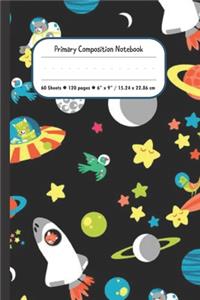 Rocket Ship Primary Composition Notebook