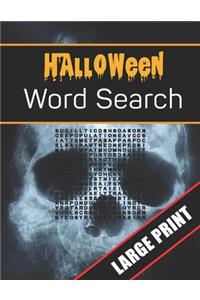Halloween Word Search Large Print