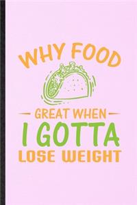 Why Food Great When I Gotta Lose Weight