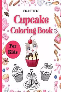 Cupcake Coloring Book For Kids
