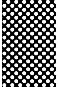 Polka Dots - Black 101 - Lined Notebook With Margins 5x8