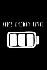 Kid's Energy Level