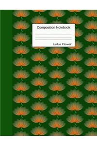 Composition Notebook Lotus Flower
