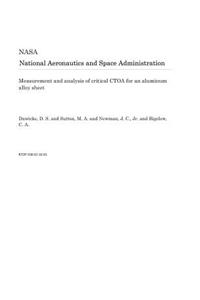 Measurement and Analysis of Critical Ctoa for an Aluminum Alloy Sheet