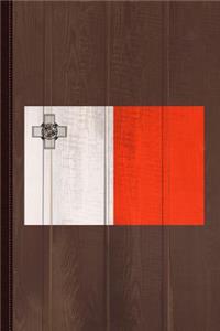Malta Flag Journal Notebook