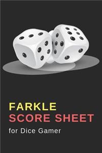 Farkle Score Sheet