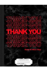 Thank You Bag Composition Notebook