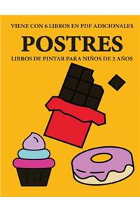 Libros de pintar para niños de 2 años (Postres)