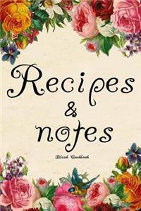 Blank Cookbook Recipes & Notes