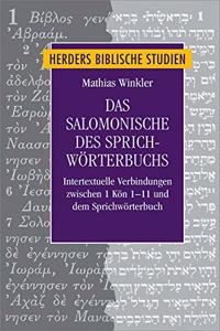 Das Salomonische Des Sprichworterbuchs
