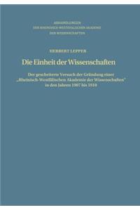 Die Einheit Der Wissenschaften