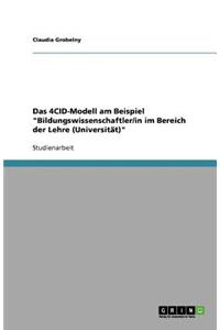 Das 4CID-Modell am Beispiel Bildungswissenschaftler/in im Bereich der Lehre (Universität)