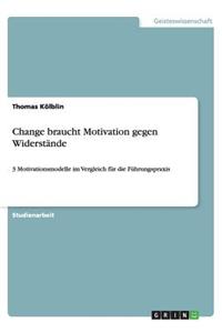 Change braucht Motivation gegen Widerstände