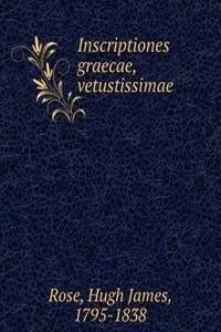 Inscriptiones graecae, vetustissimae