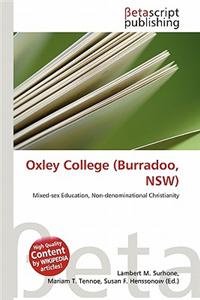 Oxley College (Burradoo, Nsw)