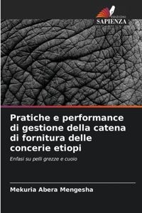 Pratiche e performance di gestione della catena di fornitura delle concerie etiopi