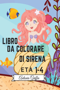 Libro da colorare sirena